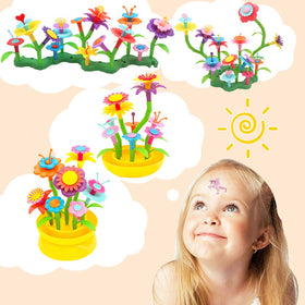VERTOY child arranging bouquet demonstrates hands-on STEM creativity.