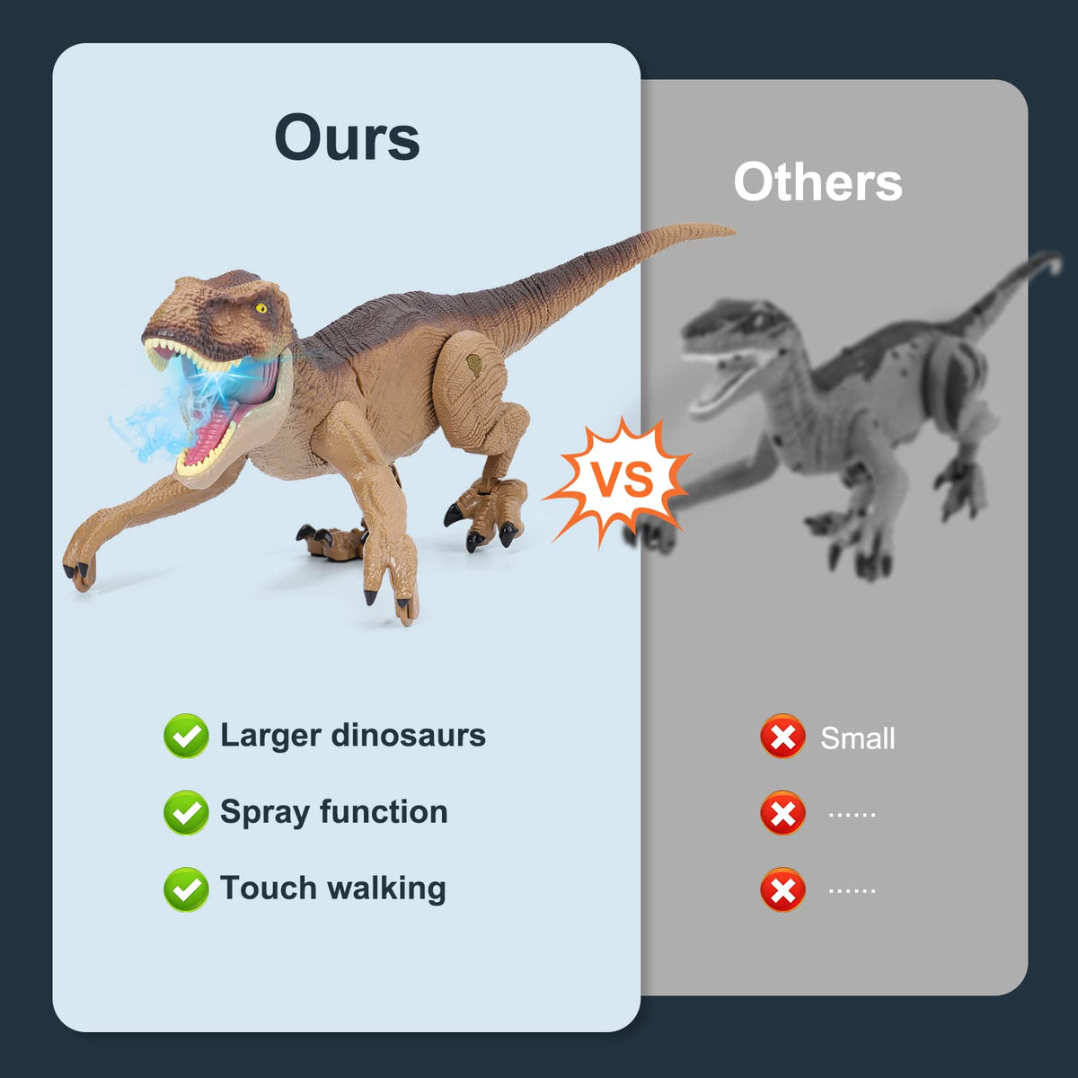 VERTOY dino spray light show enhances visual effects during playtime
