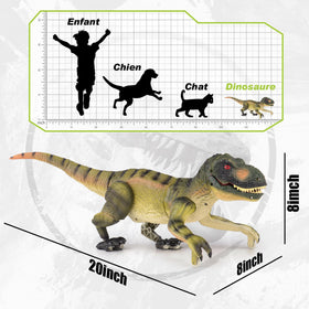 VERTOY RC dino roaring action with lifelike roars for storytelling.