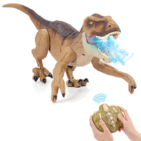 VERTOY remote dino trex walking demonstrates engaging play and realistic movement