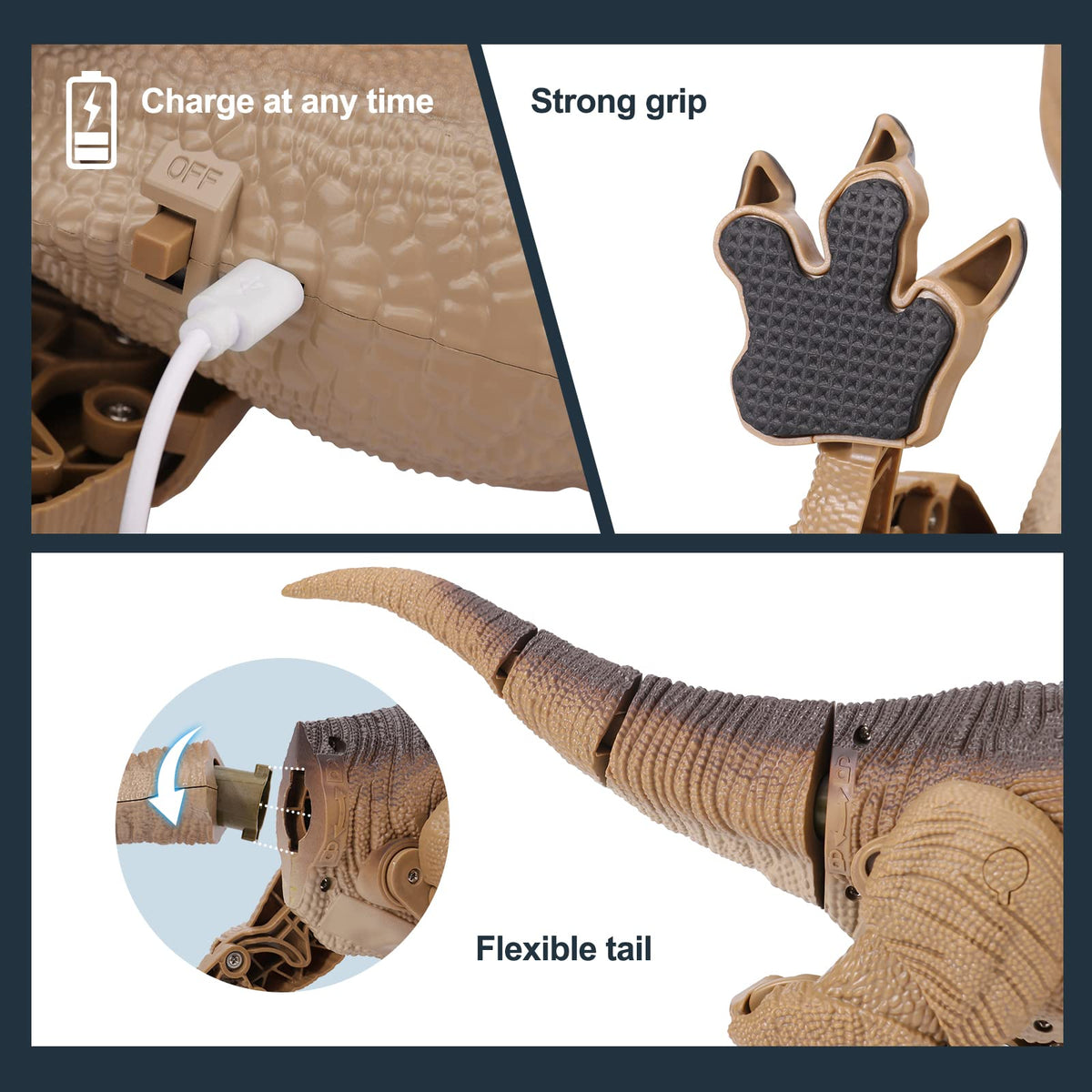 VERTOY trex detailed movable joints for lifelike poses