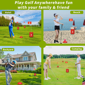 VERVYVINE Golf Bucket Game clubs — versatile play for all ages.