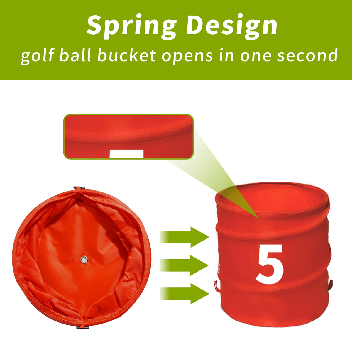 VERVYVINE Golf Bucket Game scorecard and balls — track progress during play.