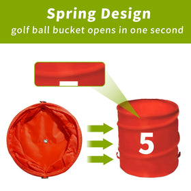 VERVYVINE Golf Bucket Game scorecard and balls — track progress during play.