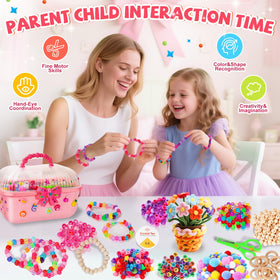 VeryHDSN jewelry-making accessories help kids design bracelets and necklaces safely.
