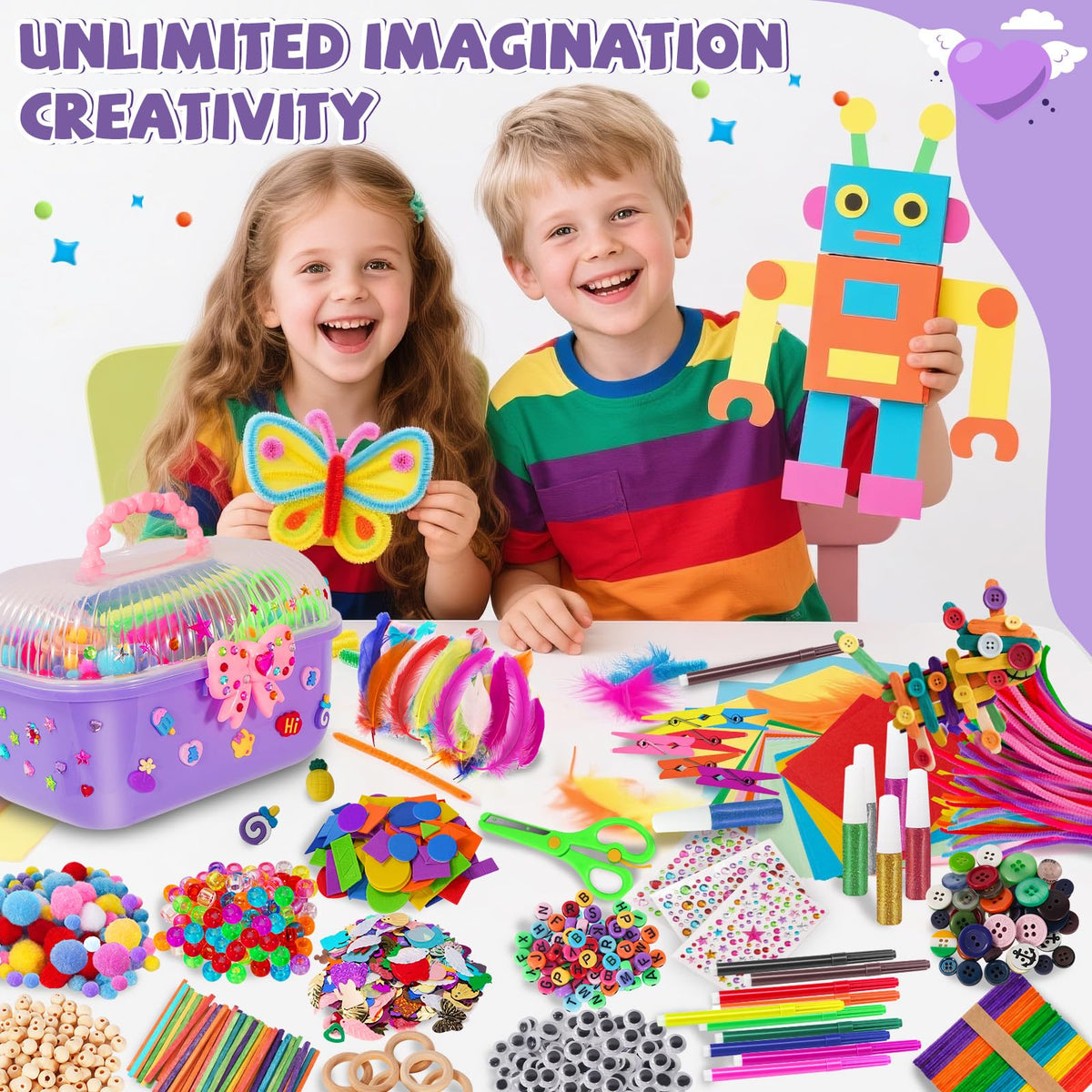 Assorted pipe-cleaners from VERYHDSN inspire colorful creations.