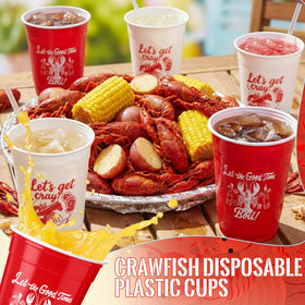 Vesici crawfish boil cups measure 4.13 by 3.46 inches for versatile use