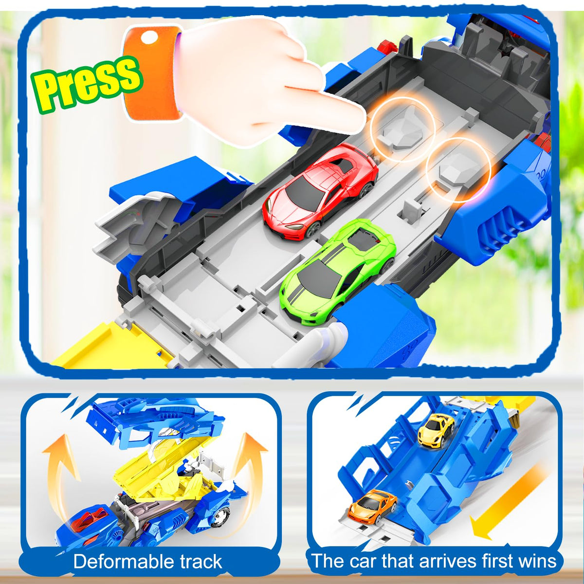 VESIHOLO dinosaur truck opens to reveal multiple play modes