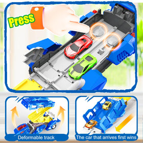 VESIHOLO dinosaur truck opens to reveal multiple play modes