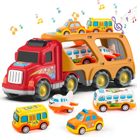 Veslier 5-in-1 truck toy front view with colorful design for toddlers.