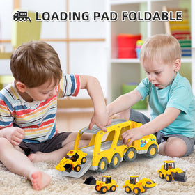 Veslier construction truck toy open tailgate demonstrates transport play and vehicle transfer.