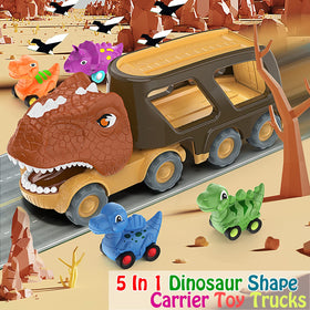 Veslier small pull-back dino cars pack ready for action.