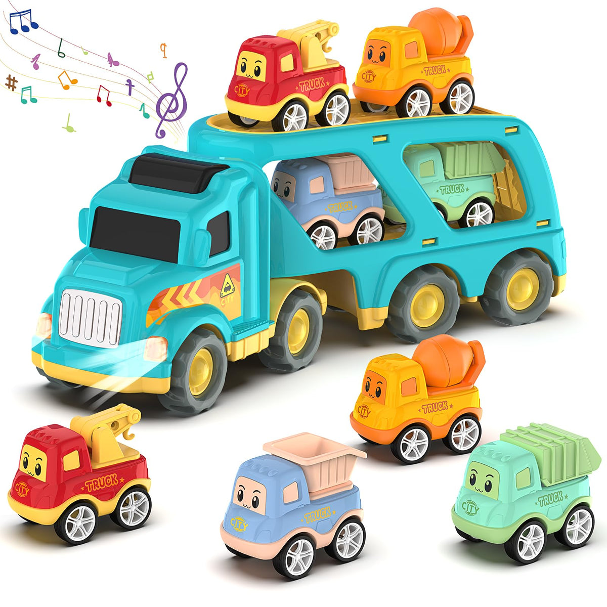 Veslier blue transport truck sparks imaginative play for toddlers