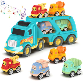 Veslier blue transport truck sparks imaginative play for toddlers
