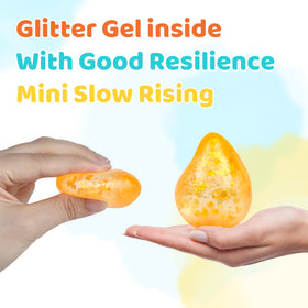 Compact 1.6-inch stress ball fits the palm for discreet relief