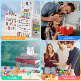 VESPRO gift-bag stress balls fit stockings and desk spaces.