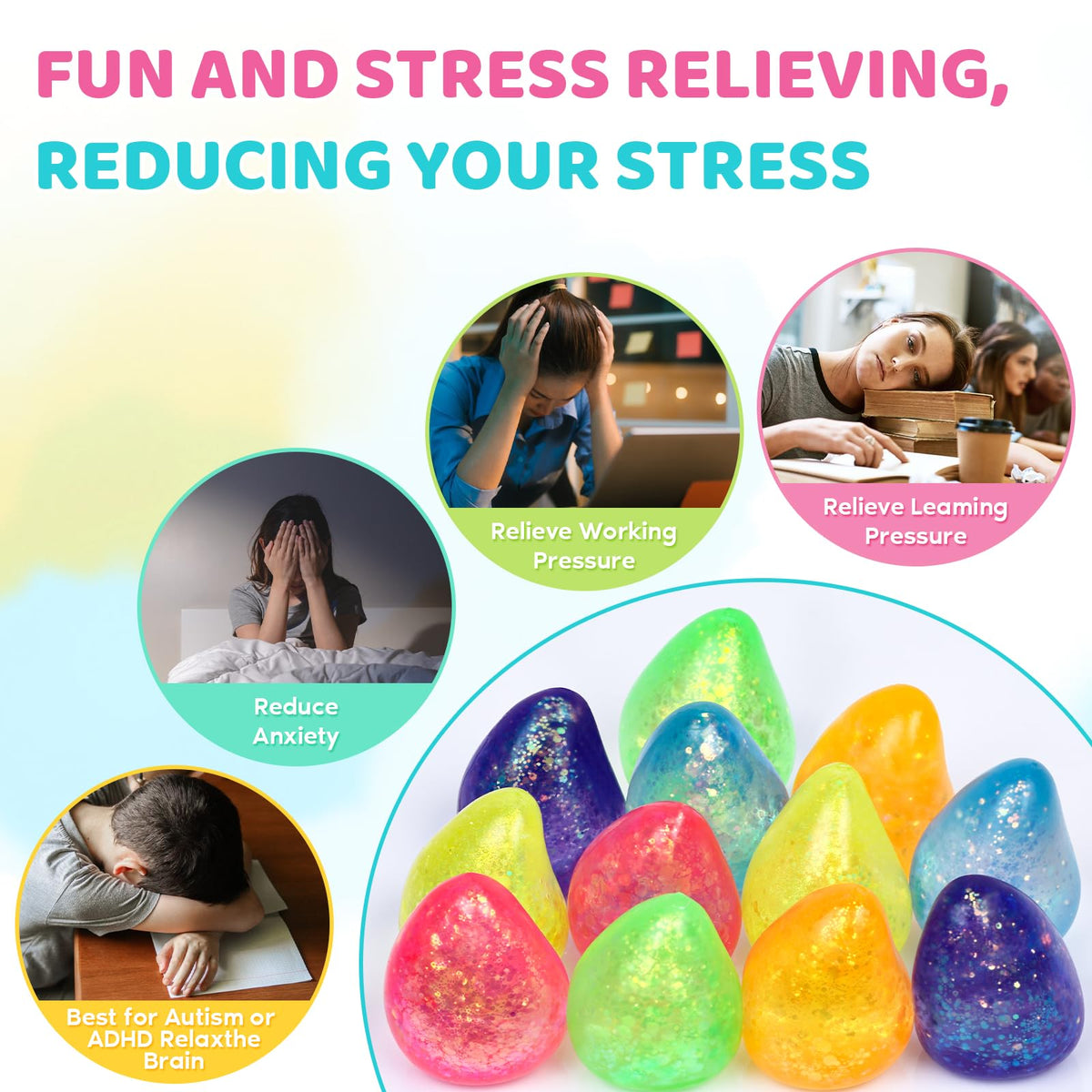 Pocket-friendly stress ball for on-the-go use