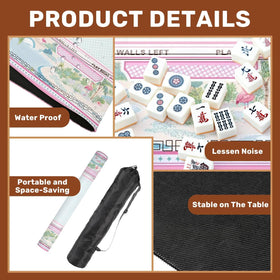 VETEB mahjong mat noise-reduction design softens tile clacks