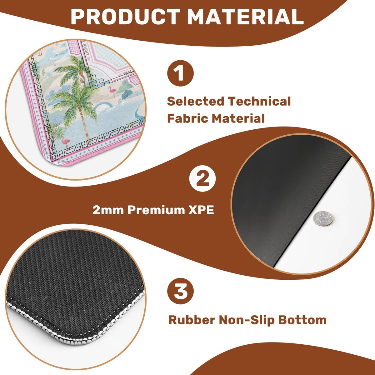 VETEB mahjong mat non-slip silicone base keeps tiles steady
