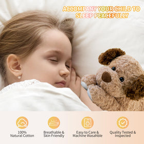 VETENSO dog plush care wipe-clean label, easy cleaning for daily use.