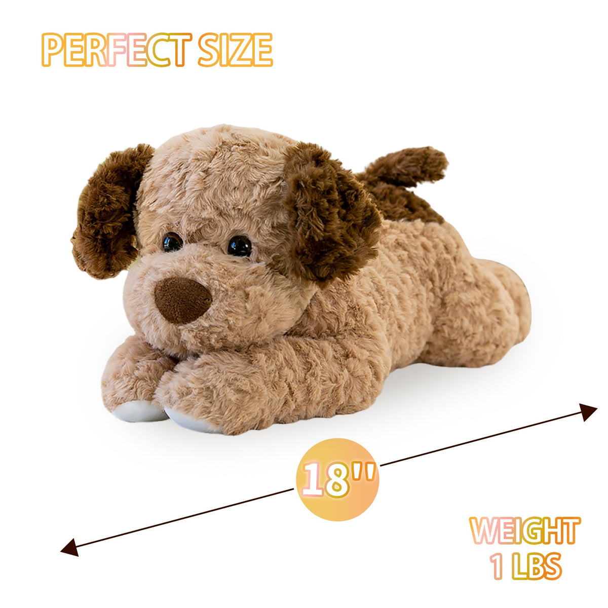 VETENSO weighted dog plush beads inside, discreet weight for sensory relief.