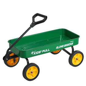 VEVOR 39-inch Kids Wagon front view highlights sturdy frame for outdoor tasks.