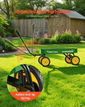 VEVOR 39-inch Kids Wagon storage area ready for toys and tools.