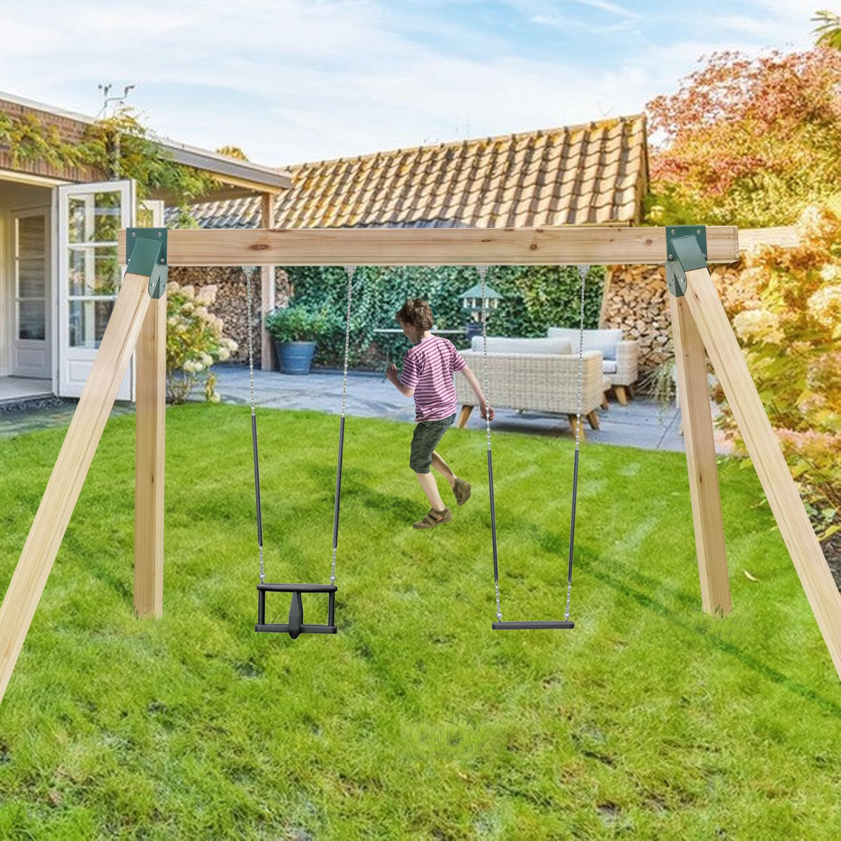 VEVOR swing bracket kit suitable for indoor playgrounds and backyards