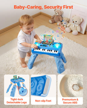 VEVOR Baby DJ Table anti-slip-pads ensure stable, safe sessions