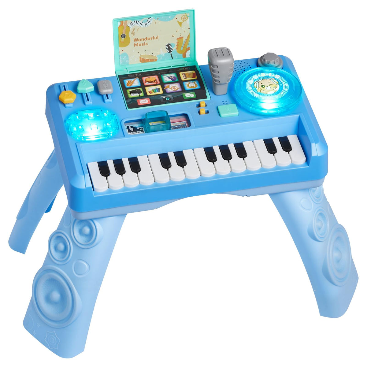 VEVOR Baby DJ Table top view promotes sensory exploration through lights, sounds, and textures