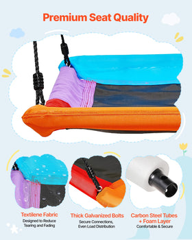VEVOR coated steel tubes resist weather and daily use over time.