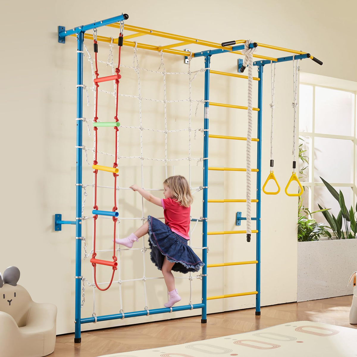 VEVOR Easy-install guide helps set up the indoor gym quickly