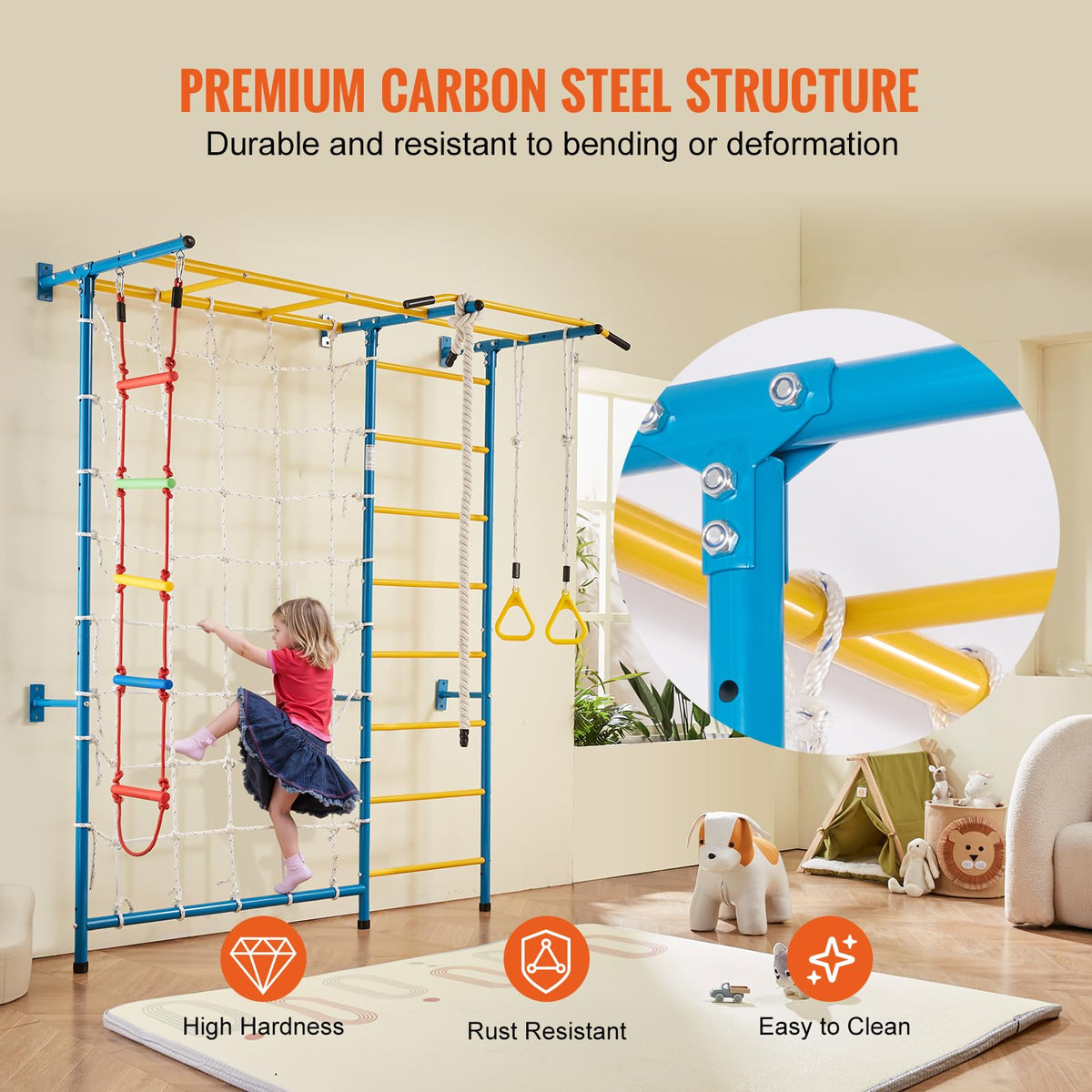 VEVOR Wall ladder fits compact spaces for vertical exploration