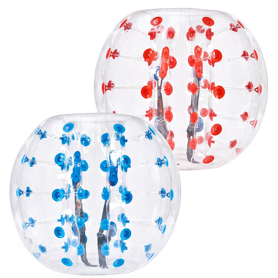 VEVOR inflatable bumper balls with a 4ft diameter for outdoor play.