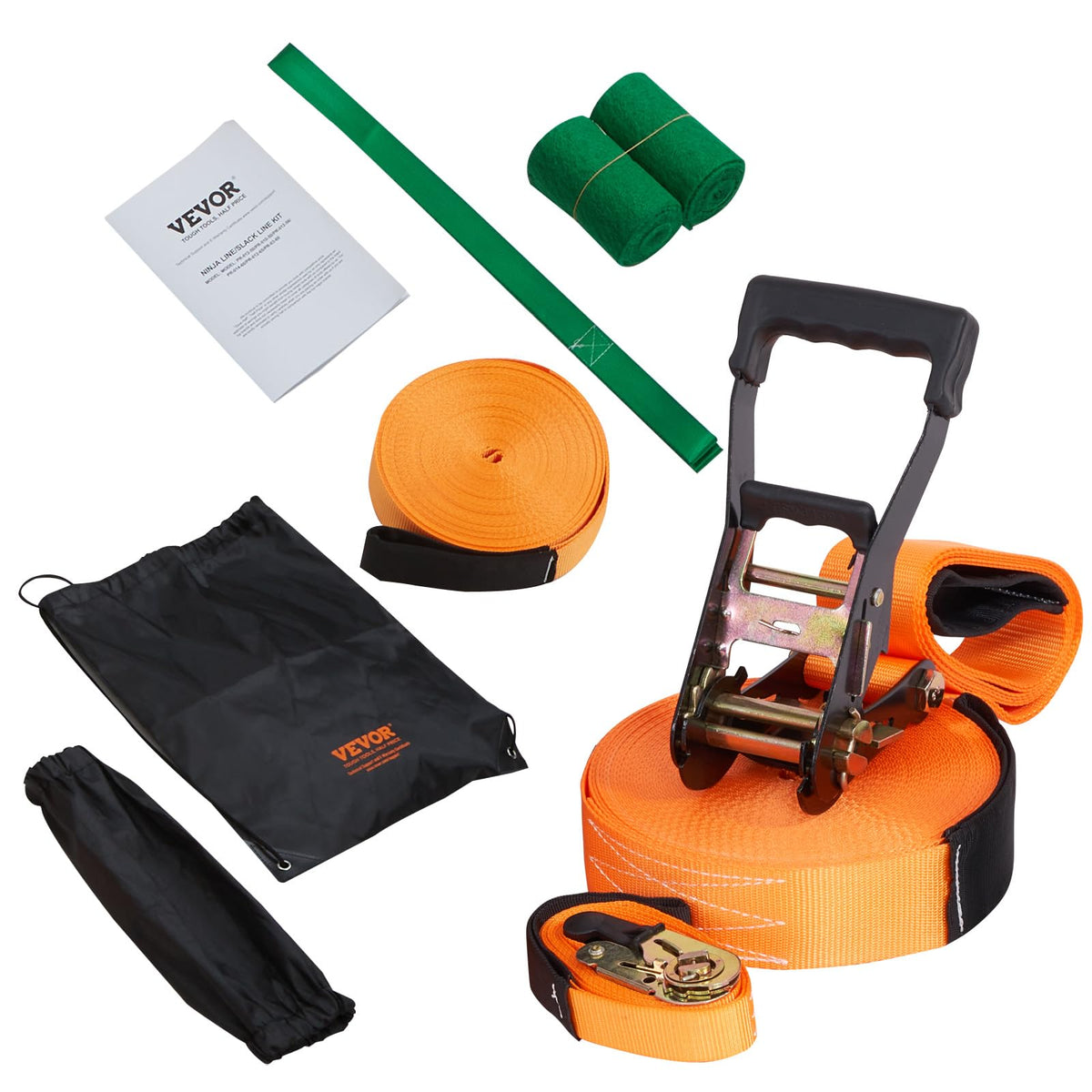 VEVOR Slackline Kit portable carry bag for easy transport