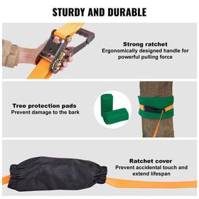 VEVOR Slackline Kit waterproof bag keeps gear protected outdoors