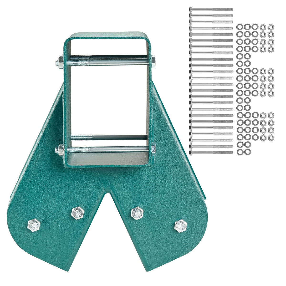 VEVOR swing brackets front view highlighting durable mounting for outdoor play structures.