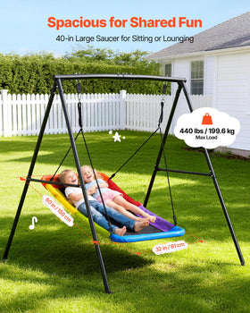 VEVOR adjustable rope height adapts to growing children for comfort.