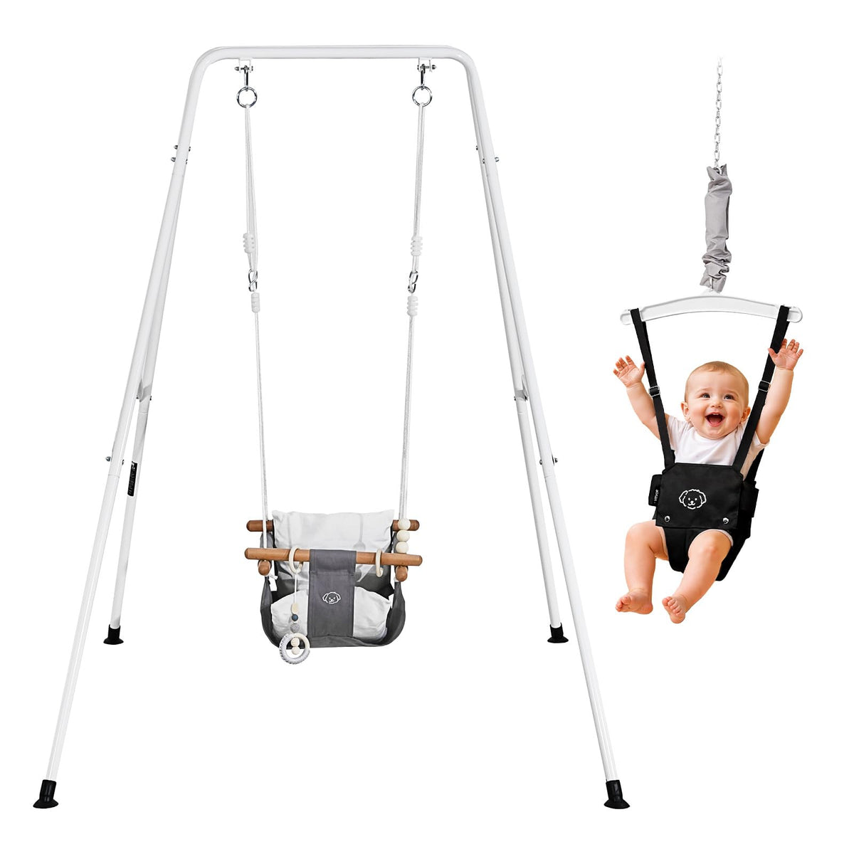 VEVOR toddler swing 2in1 mode for indoor or outdoor fun