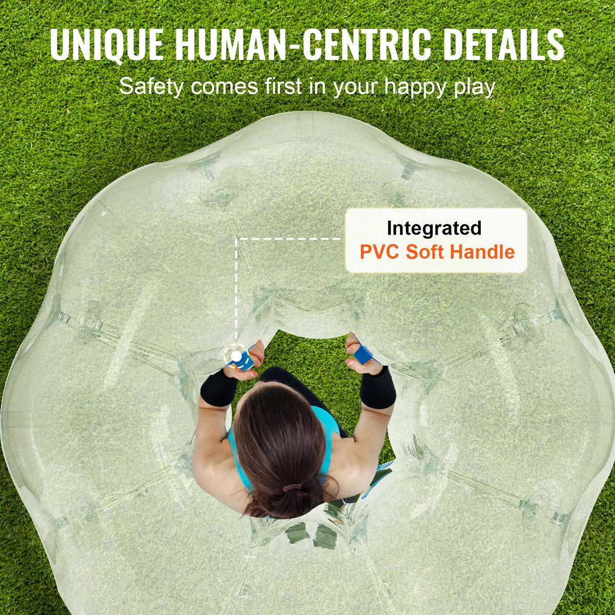 VEVOR zorb ball shoulder straps designed to ease shoulder pressure during play