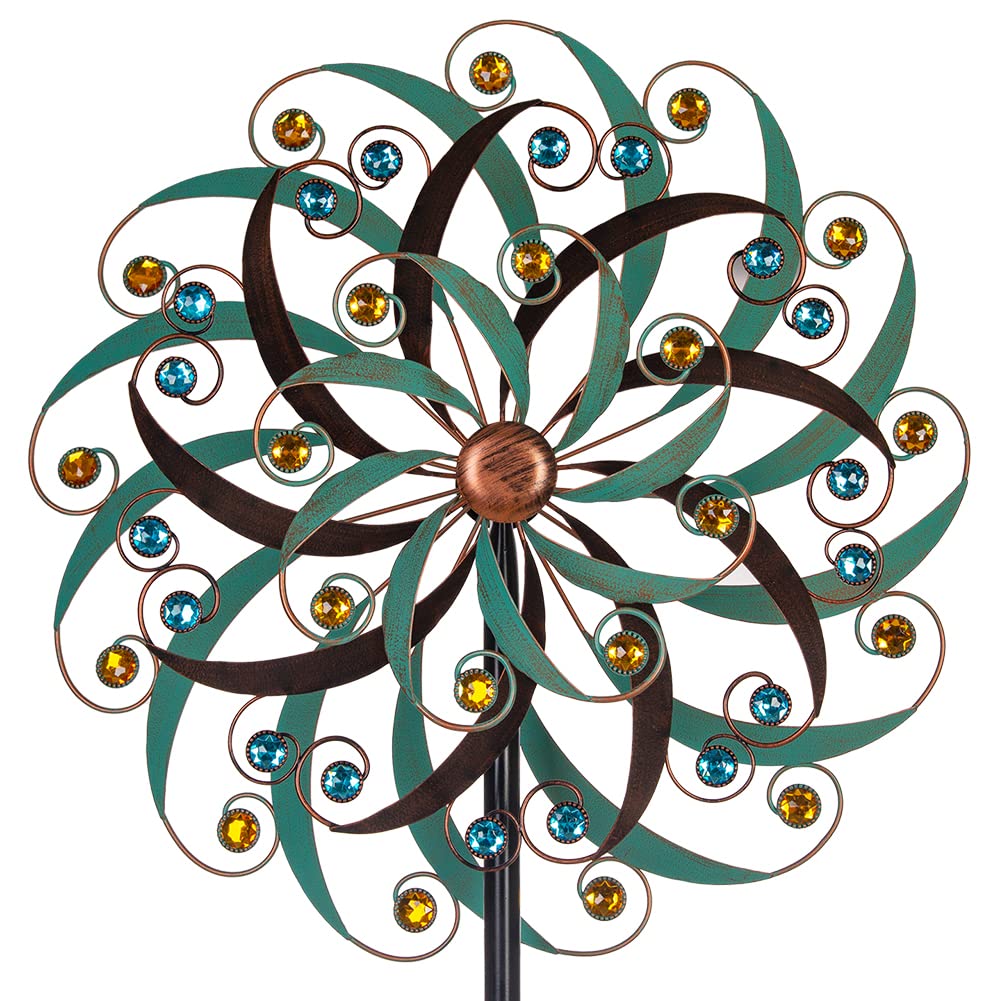 VEWOGARDEN 20-inch wind spinner for patio adds motion and curb appeal.