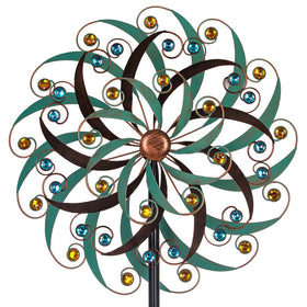 VEWOGARDEN 20-inch wind spinner for patio adds motion and curb appeal.