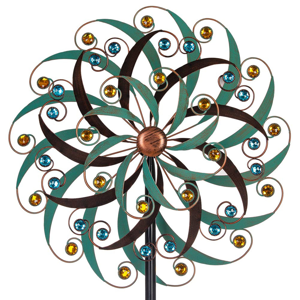 VEWOGARDEN 20-inch wind spinner for patio adds motion and curb appeal.