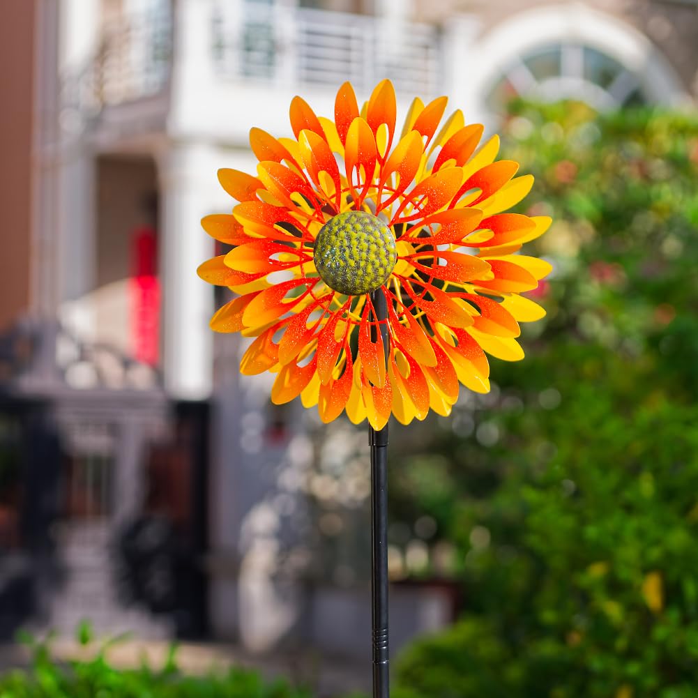VEWOGARDEN metal wind spinner outdoors for durable, weather-ready garden decor.