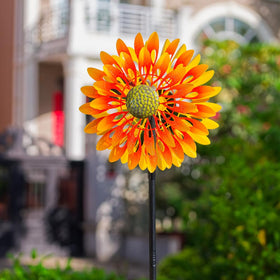 VEWOGARDEN metal wind spinner outdoors for durable, weather-ready garden decor.