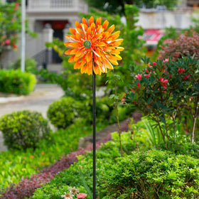 VEWOGARDEN metal wind spinner outdoors for durable, weather-resistant garden decor