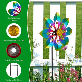 VEWOGARDEN 37-inch wind spinner dimensions in yard