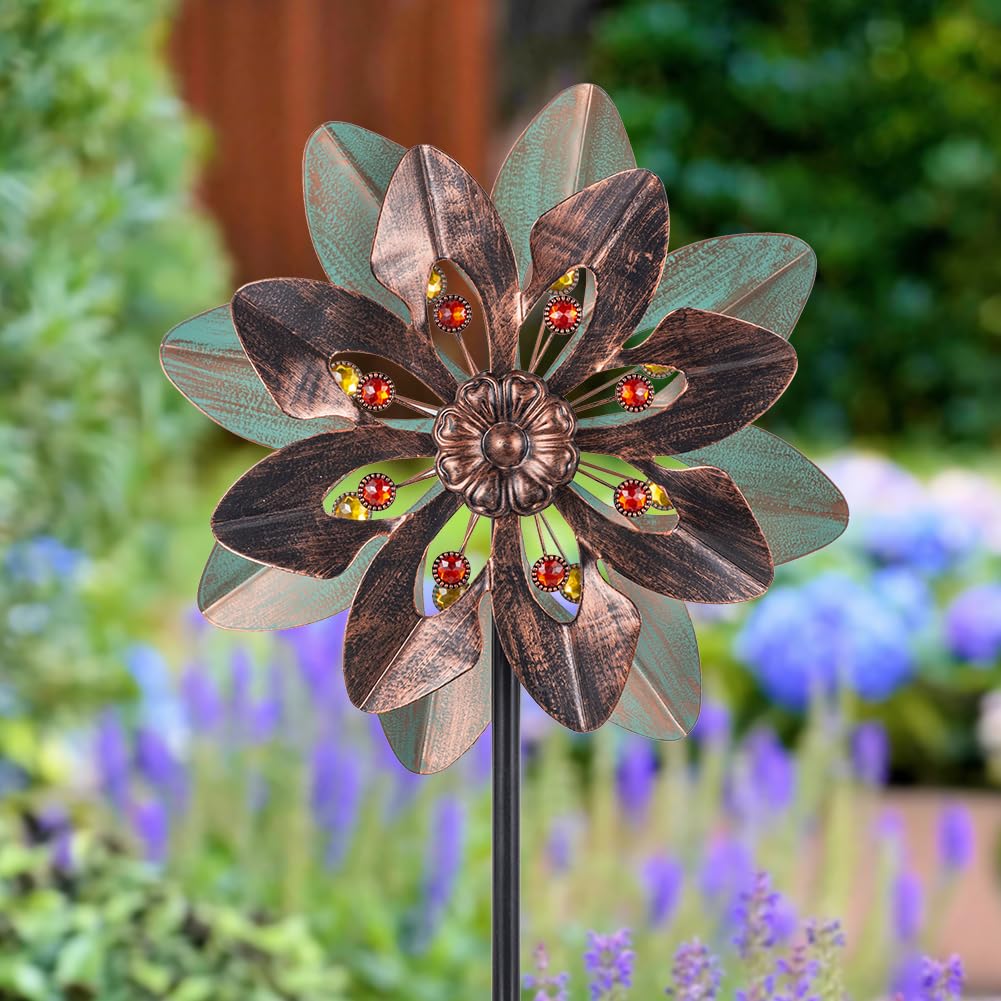 VEWOGARDEN adjustable-height wind spinner fits different spaces and yard setups.