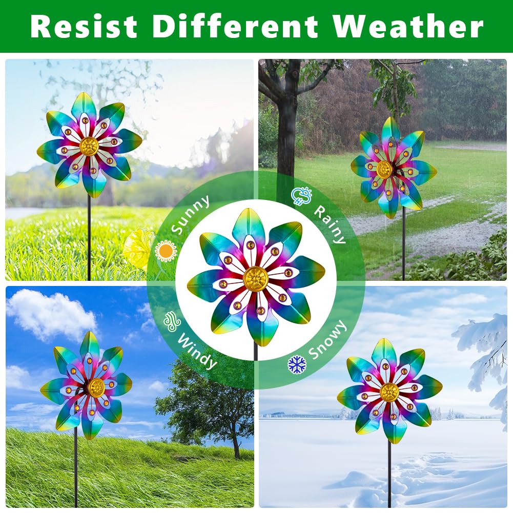 VEWOGARDEN anti-rust coating on outdoor wind spinner