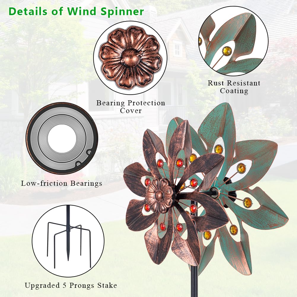 VEWOGARDEN durable metal construction with anti-rust coating withstands outdoor weather.